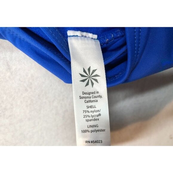 Athleta One Piece Swimsuit 439092 Royal Blue Strappy Athletic Women's Medium M - Picture 8 of 10